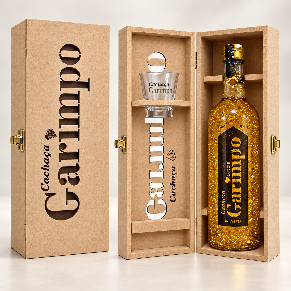 Kit Presente Garimpo Ouro 24K