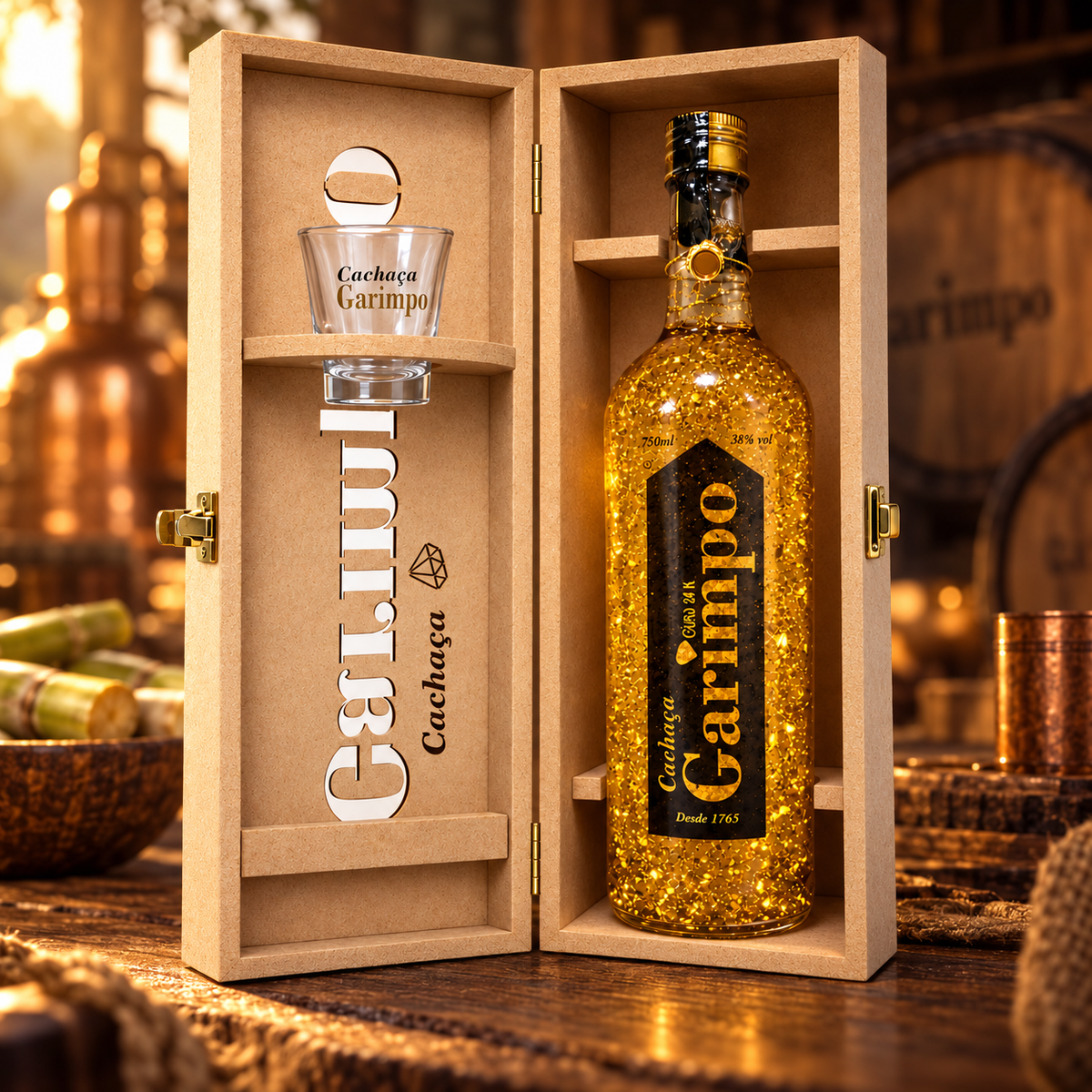 Kit Presente Garimpo Ouro 24K